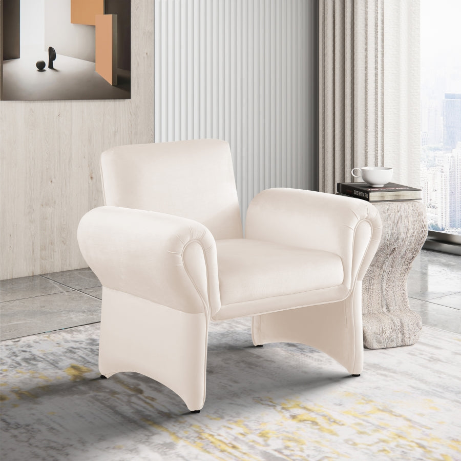 Flaren Velvet Accent Chair