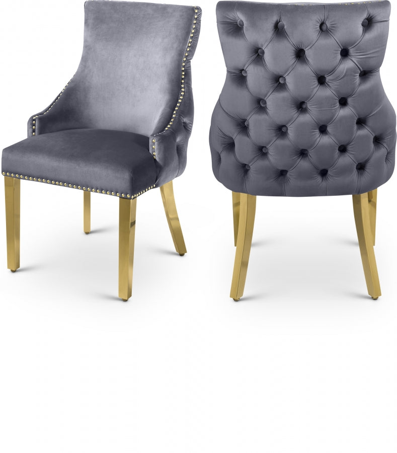 Krista Velvet Dining Chair (Set of 2)