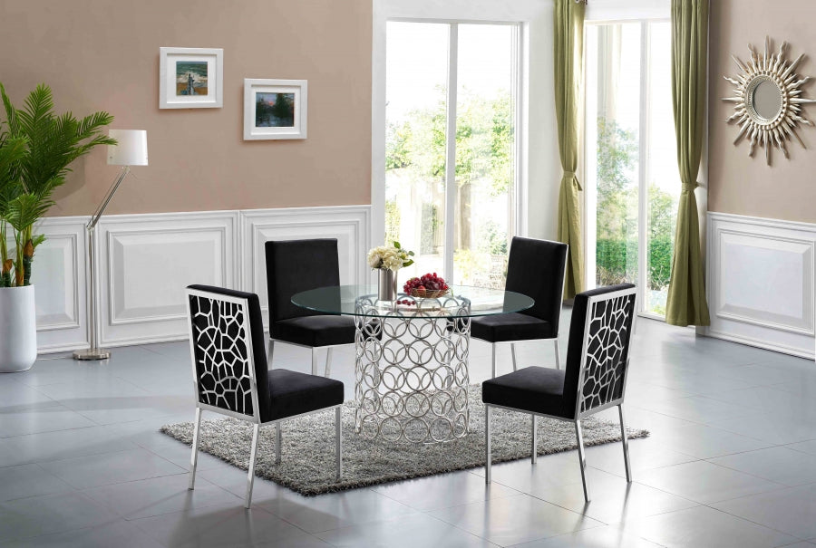 Olivia Chrome Collection Dining Set