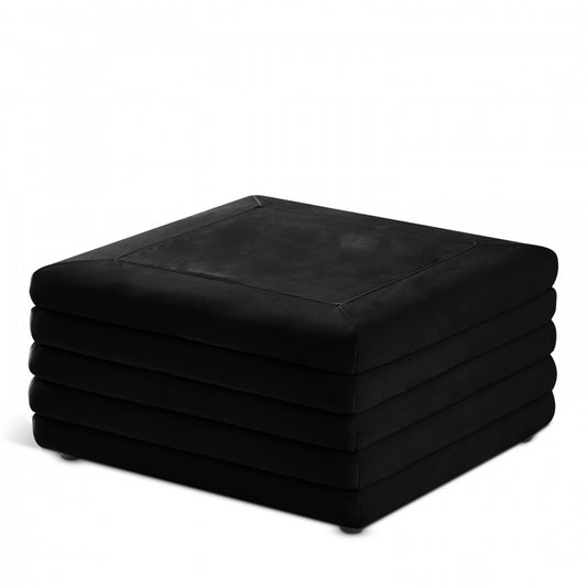 Lotus Velvet Ottoman