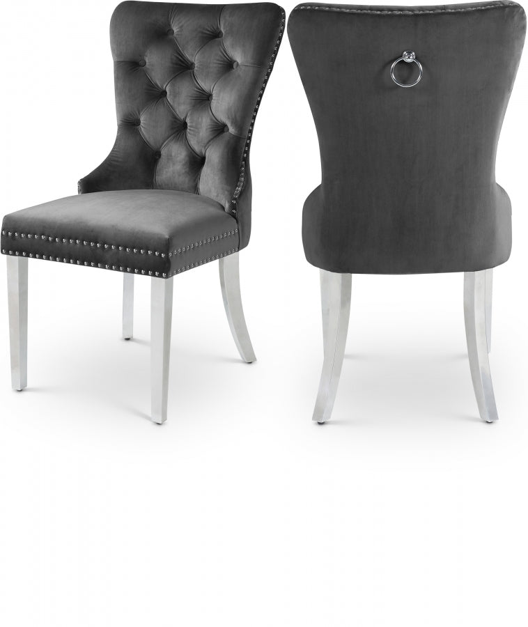 Carvet Velvet Dining Chairs (Set of 2)