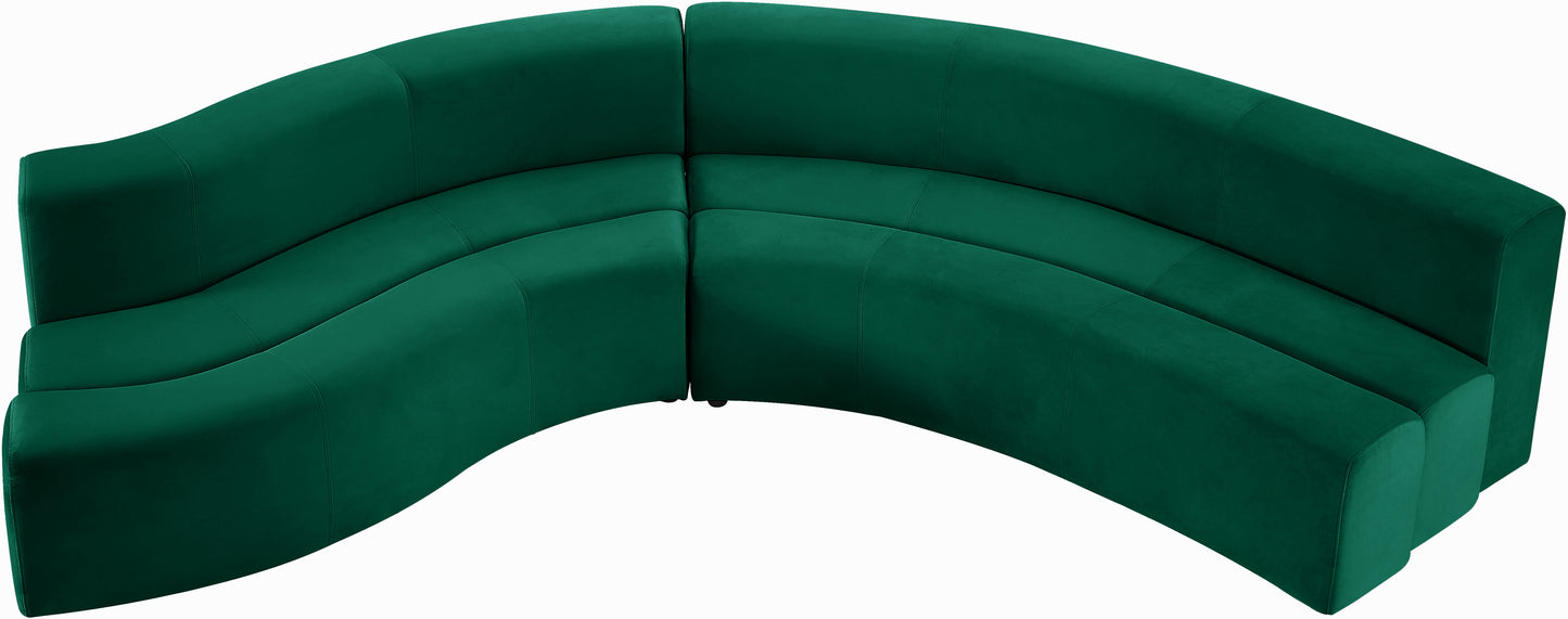 Curvy Velvet Sectional