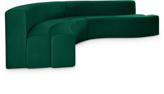 Curvy Velvet Sectional