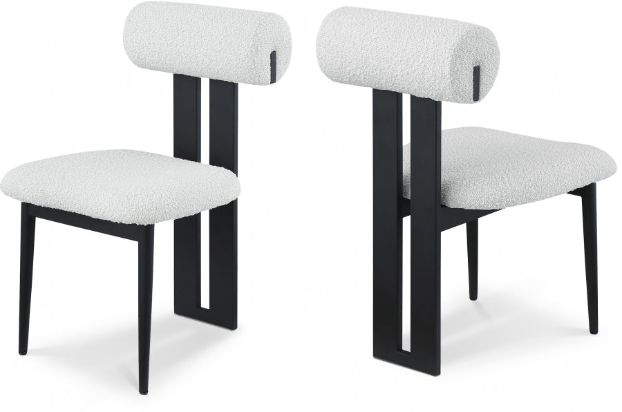 Daringo Boucle Fabric Dining Chair (Set of 2)