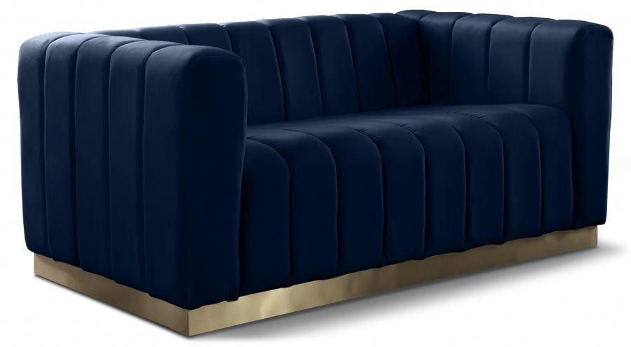 Miza Velvet Loveseat