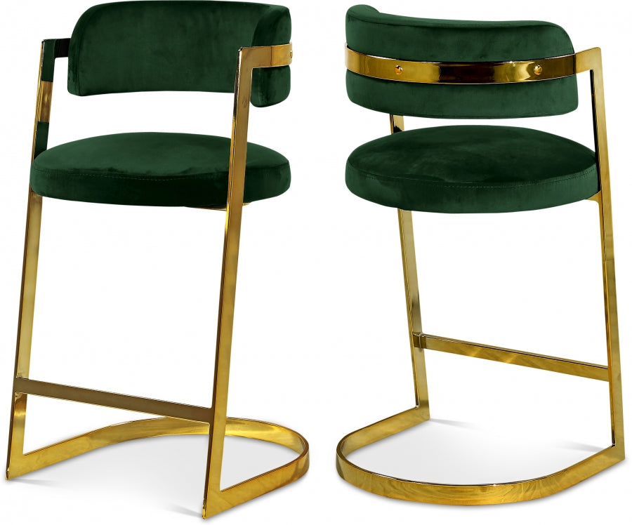 Senti Velvet Counter Stool