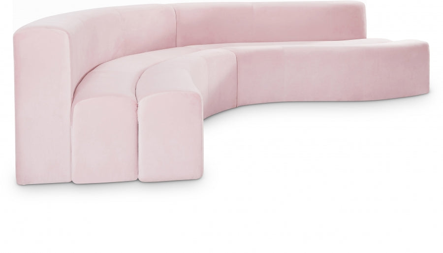 Curvy Velvet Sectional