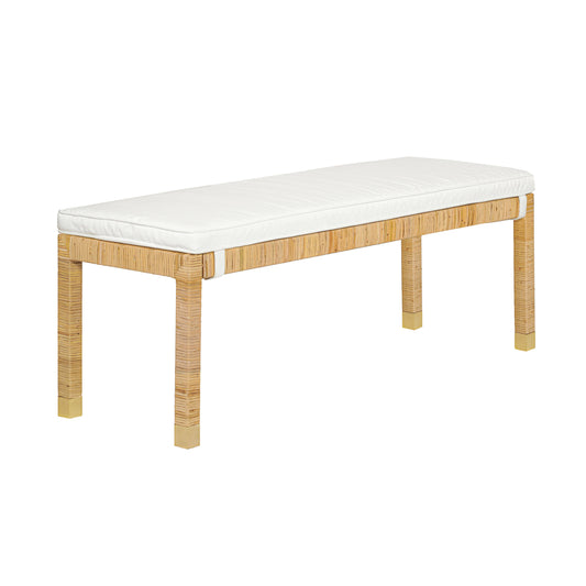 Amire Rattan Bench