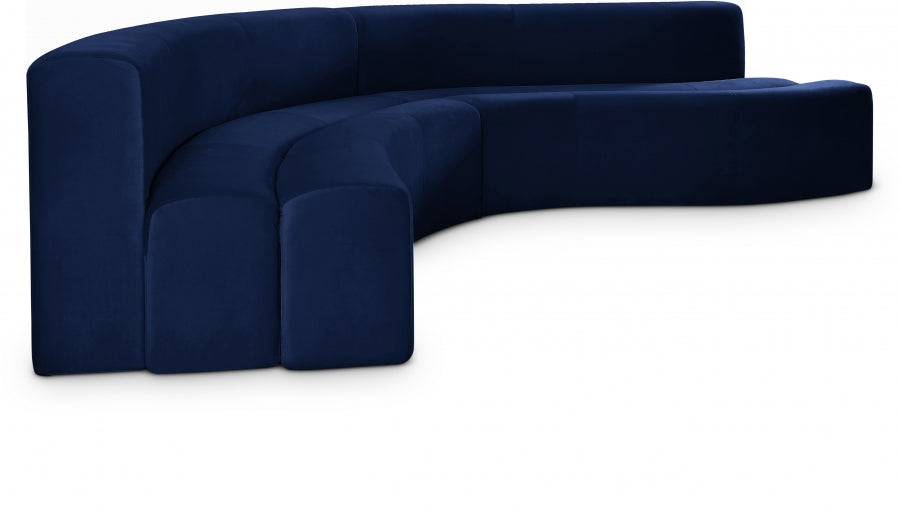 Curvy Velvet Sectional