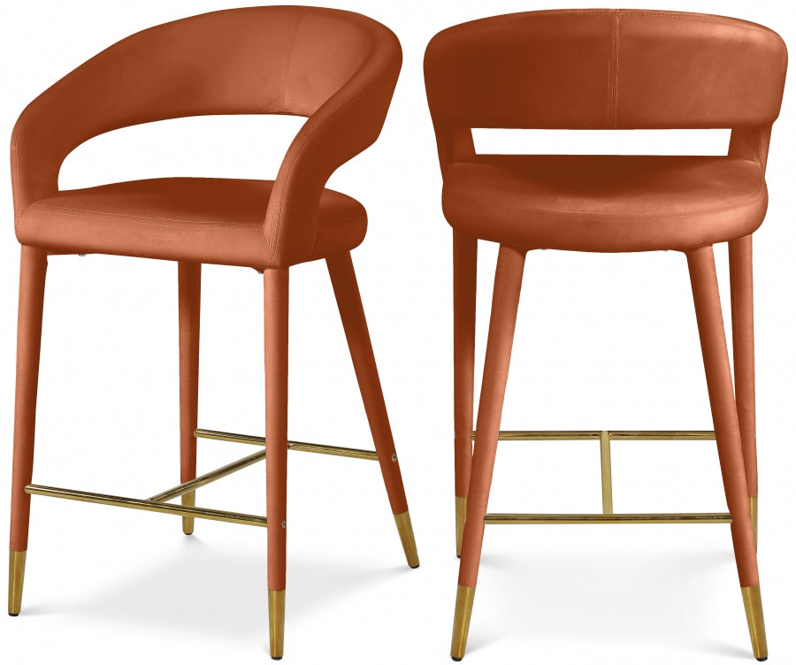 Desani Velvet Stool