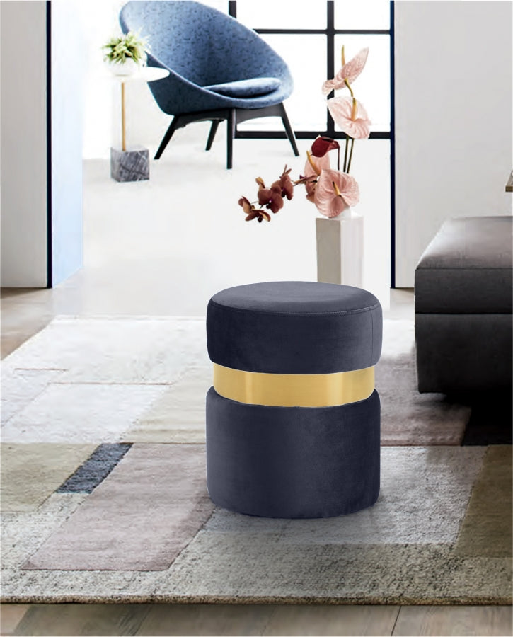 Holly Velvet Stool | Ottoman