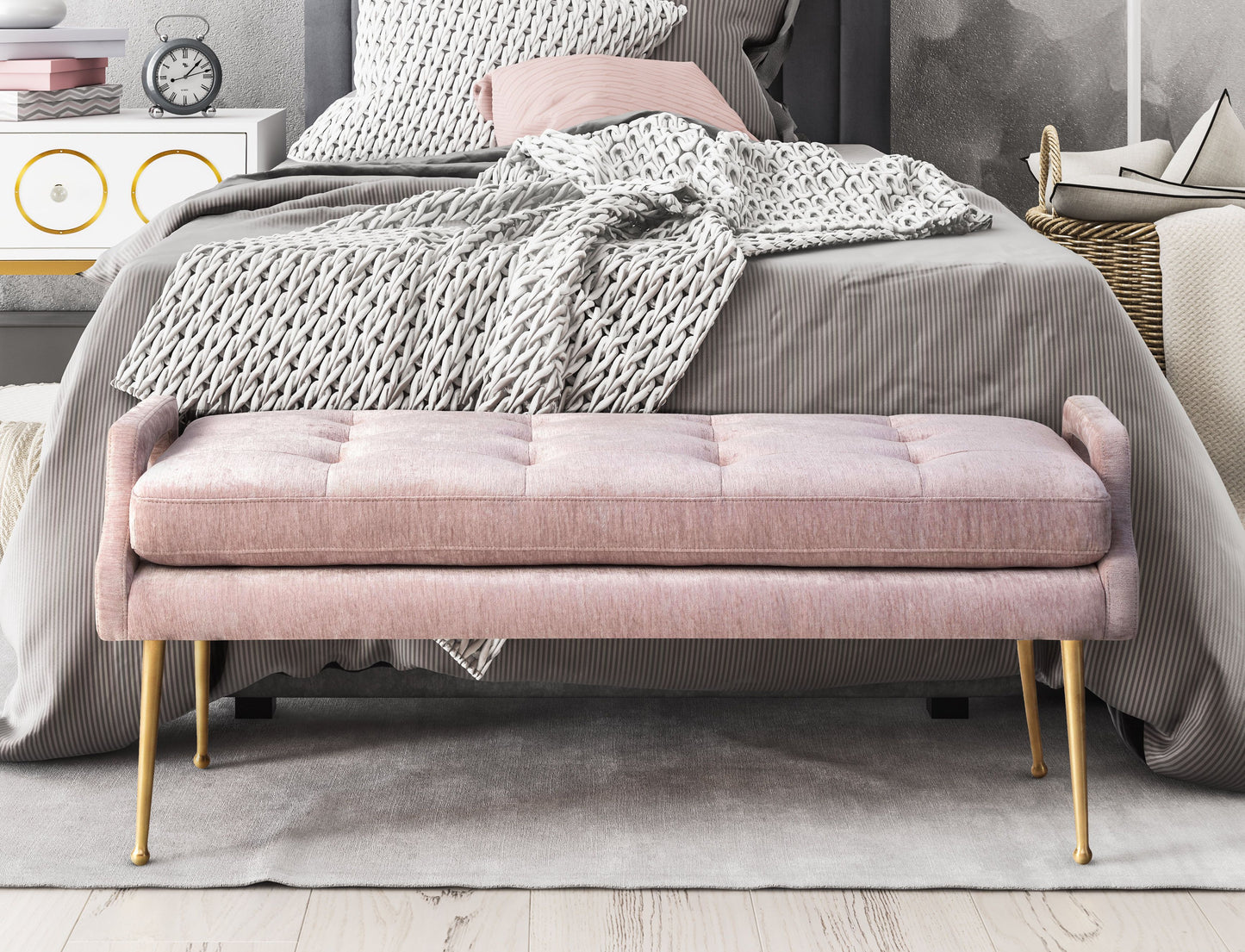 Edan Velvet Bench