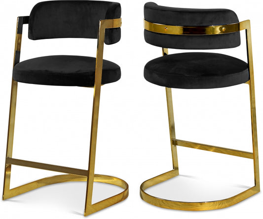 Senti Velvet Counter Stool