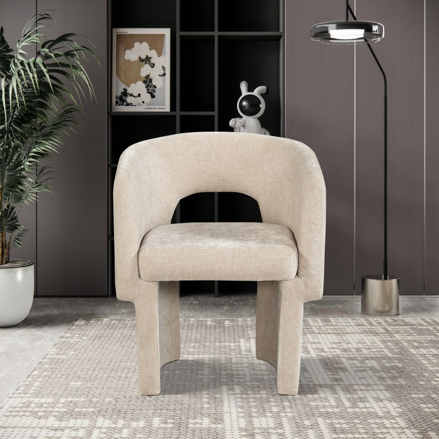 Eli Chenille Fabric Dining | Accent Chair