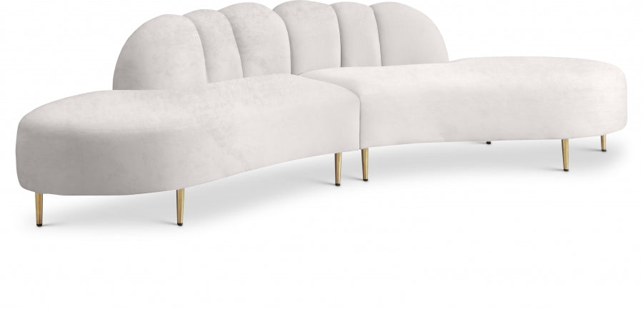 Dezi Velvet 2pc. Sectional