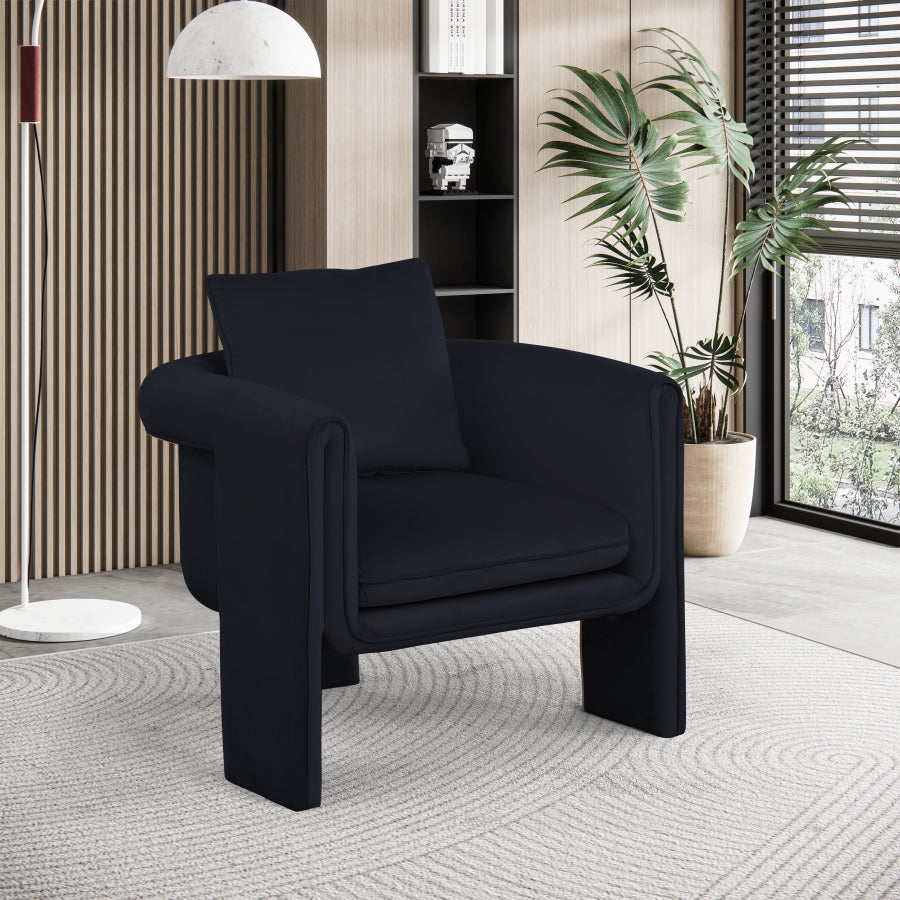 Salem Velvet Accent Chair