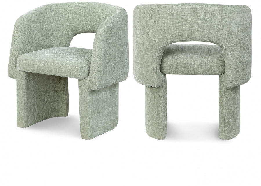 Eli Chenille Fabric Dining | Accent Chair