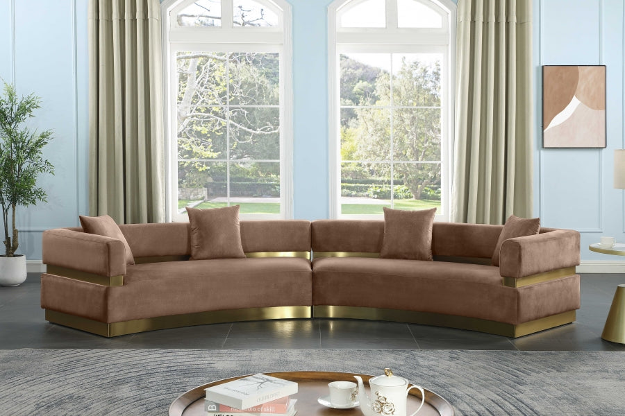 Bailey Velvet Sectional