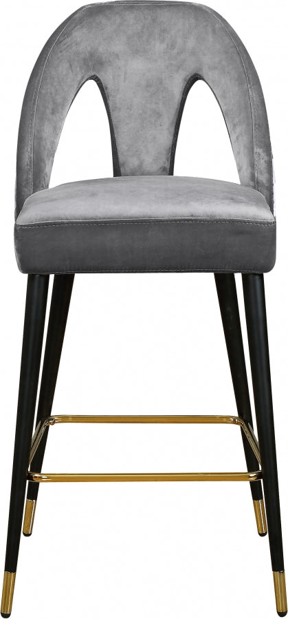 Akiya Velvet Counter Stool