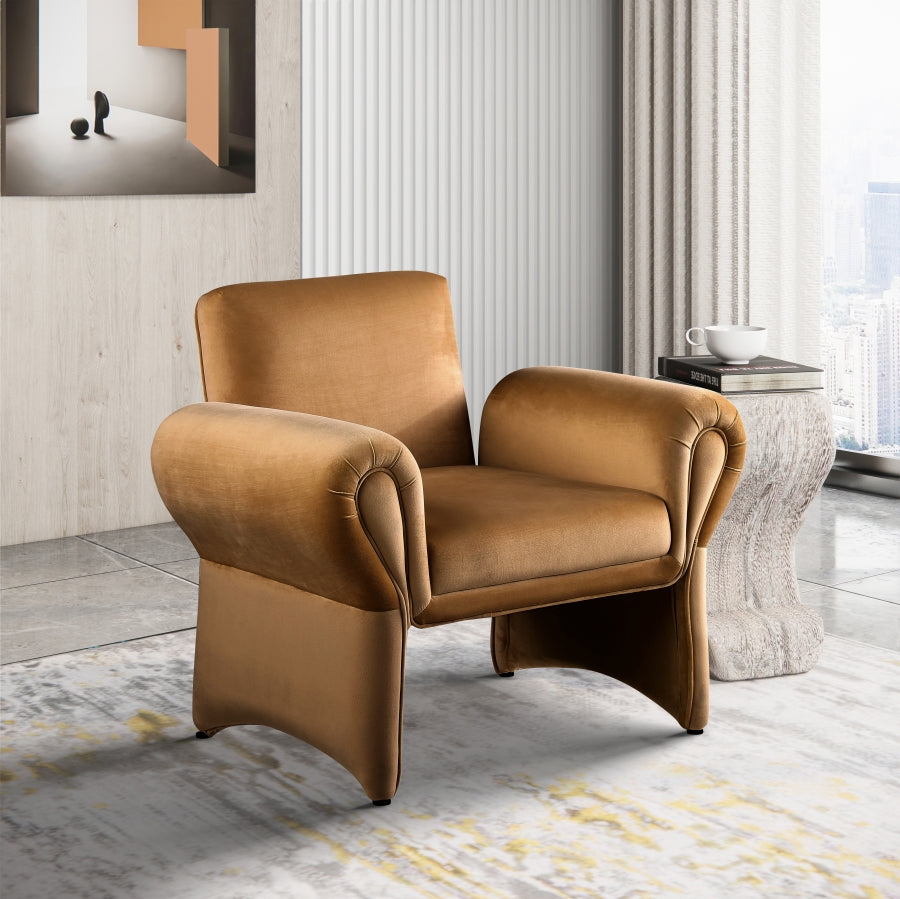 Flaren Velvet Accent Chair