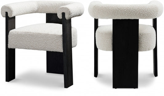 Basin Boucle Fabric Dining Chair