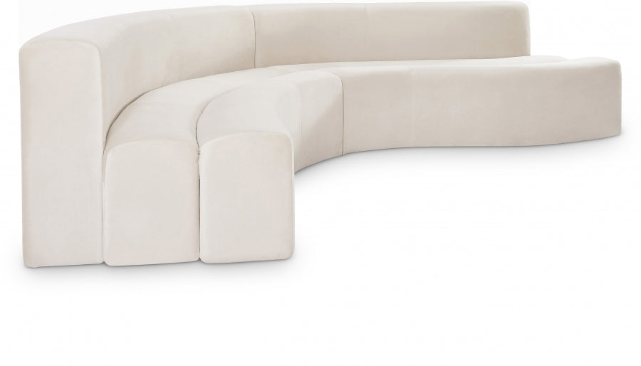 Curvy Velvet Sectional