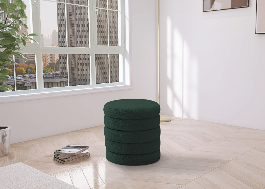 Althia Boucle Fabric Stool | Ottoman