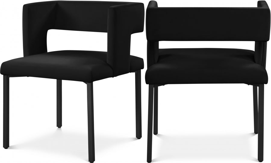 Cazo Velvet Dining Chair (Set of 2)