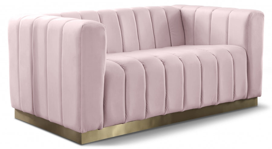 Miza Velvet Loveseat