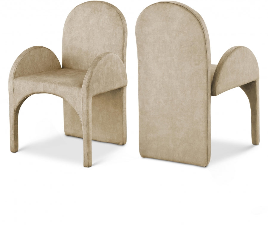 Seline Velvet Dining Arm Chair (Set of 2)