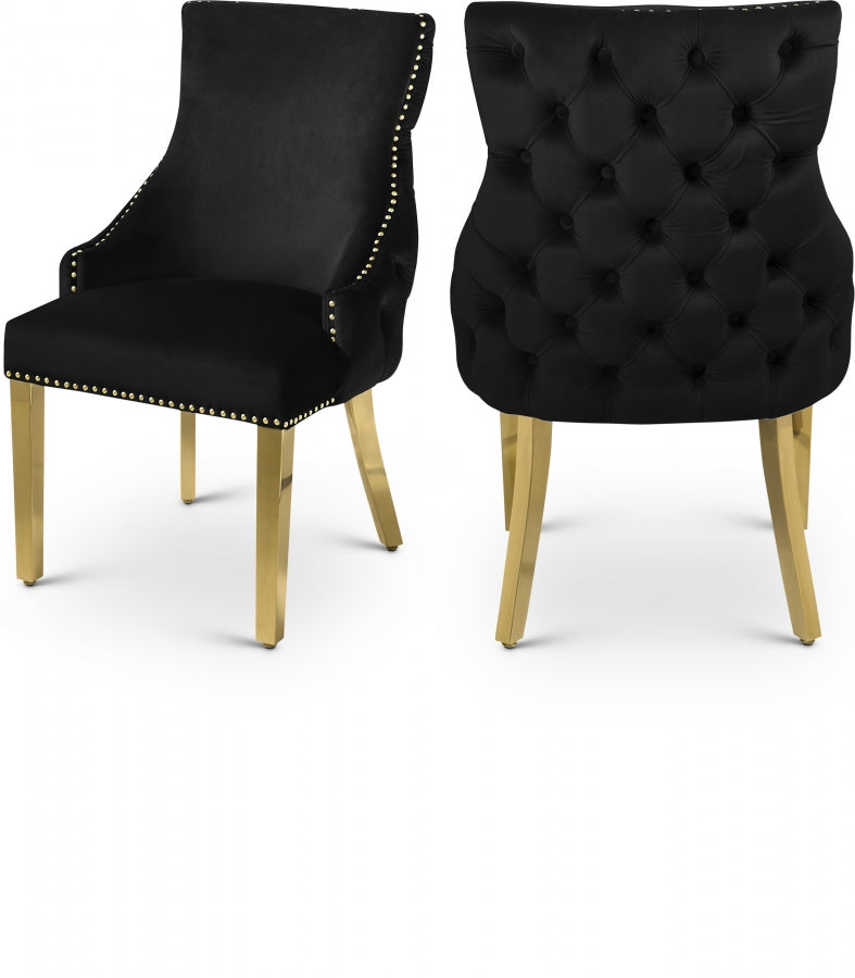 Krista Velvet Dining Chair (Set of 2)