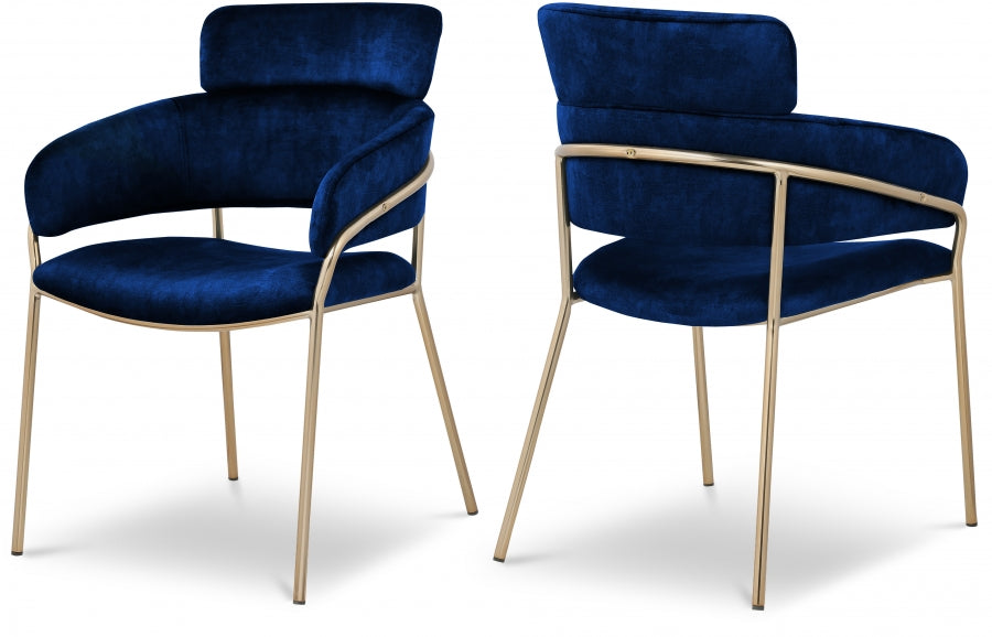 Yazi Velvet Dining Chair (Set of 2)