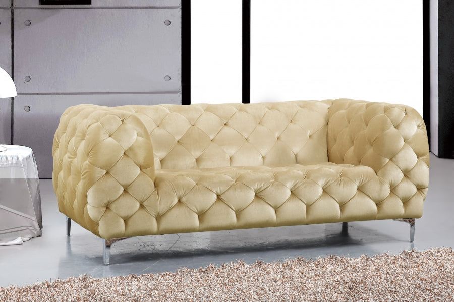 Merrier Velvet Loveseat