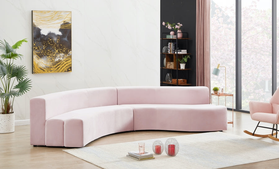 Curvy Velvet Sectional