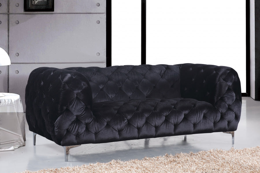 Merrier Velvet Loveseat