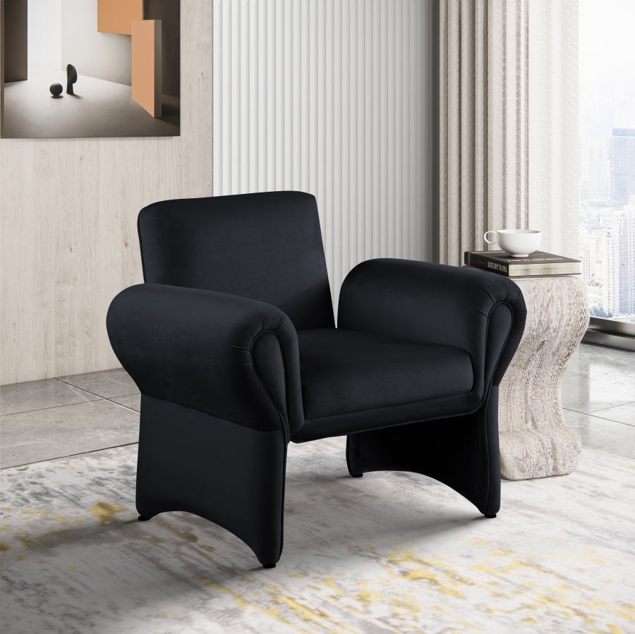 Flaren Velvet Accent Chair