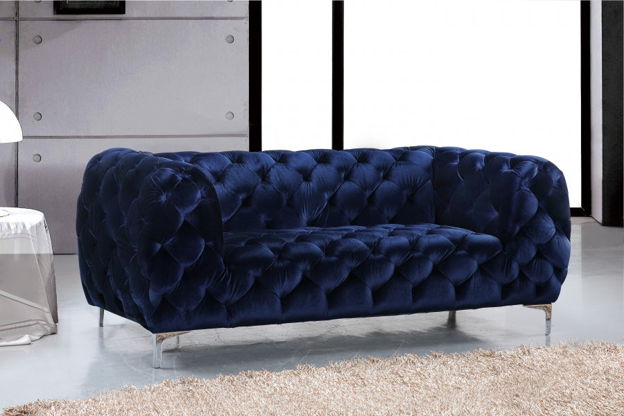 Merrier Velvet Loveseat