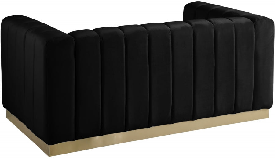 Miza Velvet Loveseat