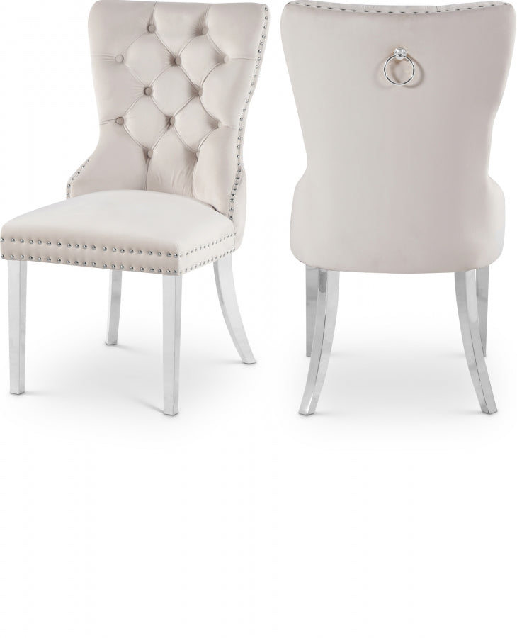 Carvet Velvet Dining Chairs (Set of 2)