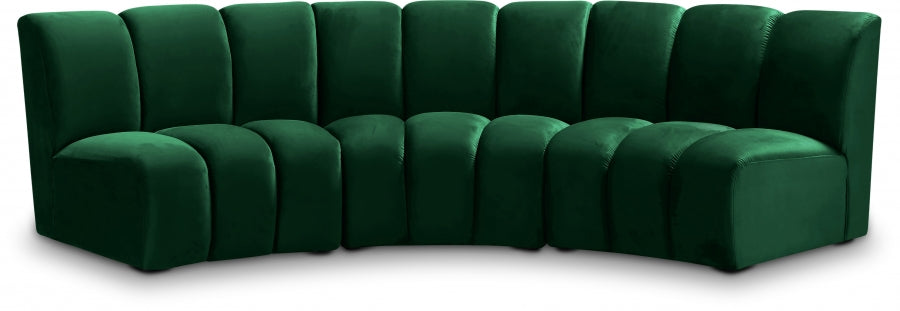 Infinity Velvet 3pc. Modular Sectional