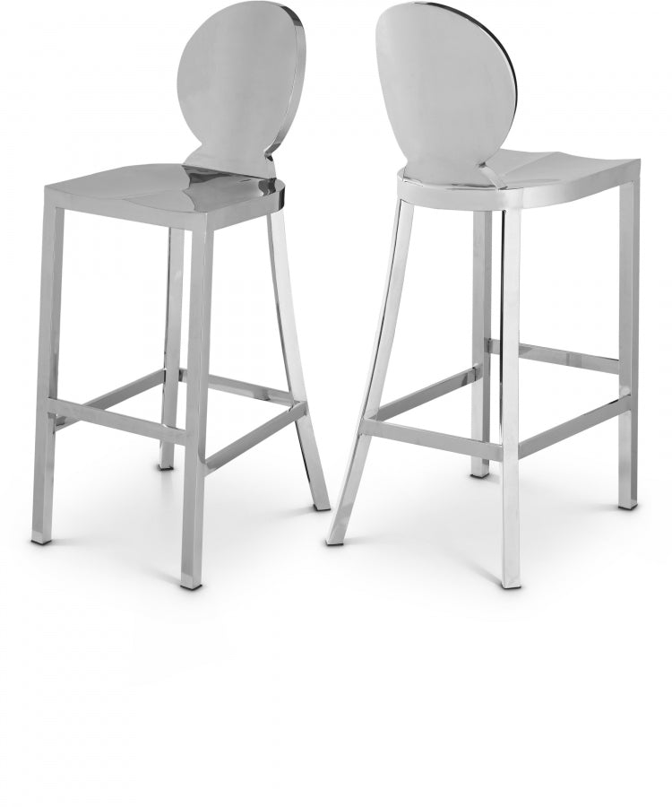 Maddie Stainless Steel Bar Stool