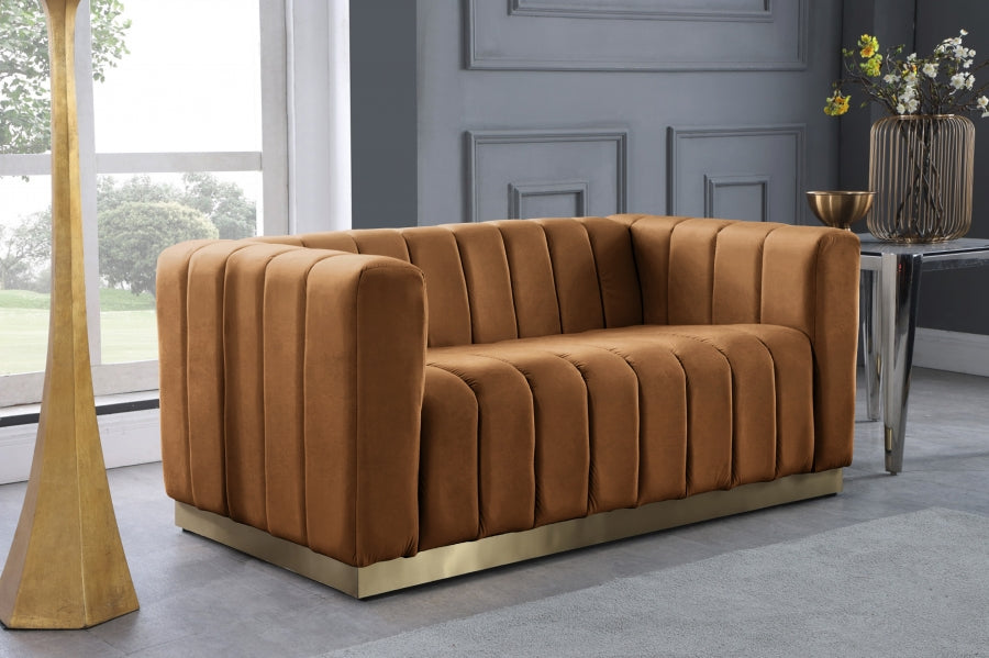 Miza Velvet Loveseat