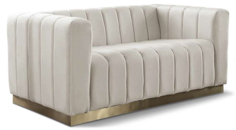 Miza Velvet Loveseat