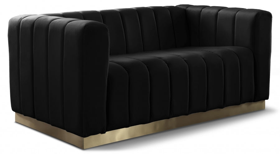 Miza Velvet Loveseat