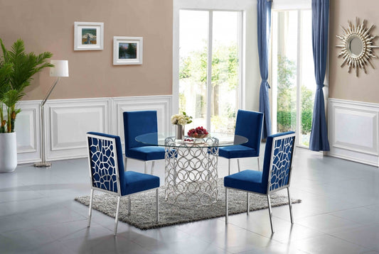 Olivia Chrome Collection Dining Set