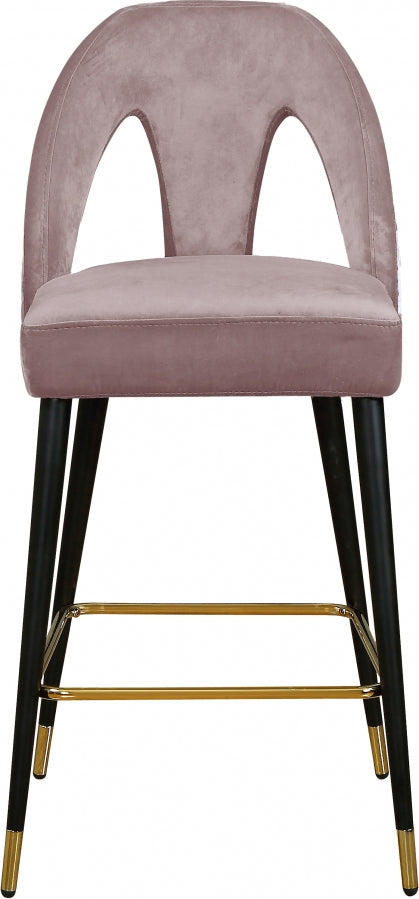 Akiya Velvet Counter Stool