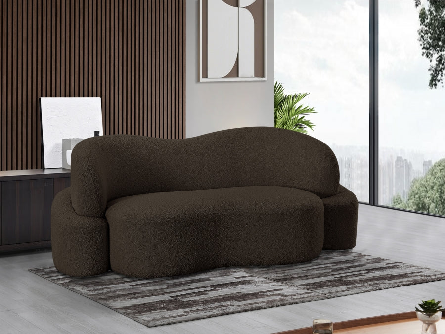 Pandi Boucle Fabric Loveseat