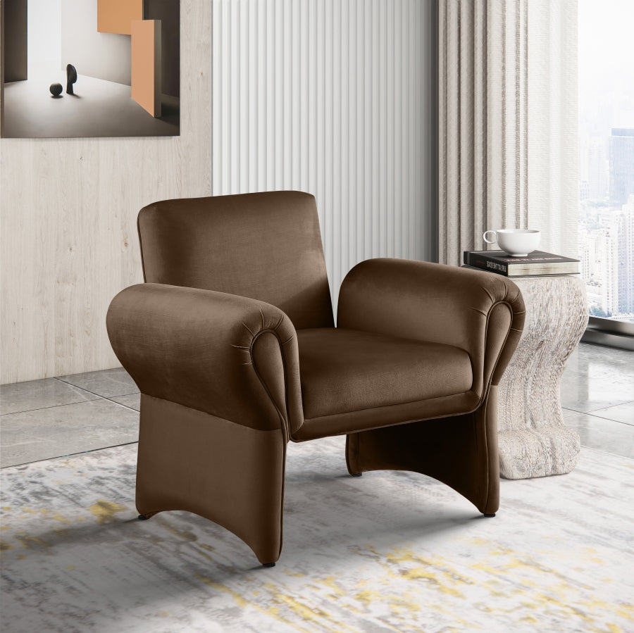 Flaren Velvet Accent Chair