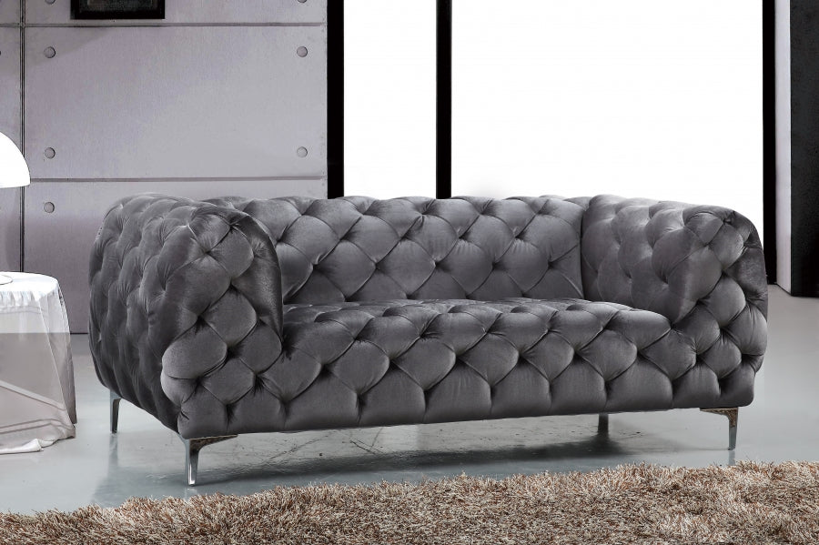 Merrier Velvet Loveseat