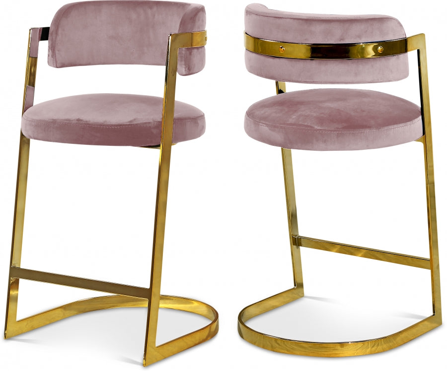 Senti Velvet Counter Stool